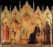 Simone Martini The annunciation with Two Saints Sweden oil painting artist
